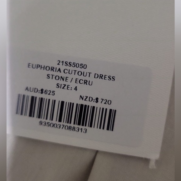 Aje Euphoria Cutout Dress - Stone - Picture 5 of 8